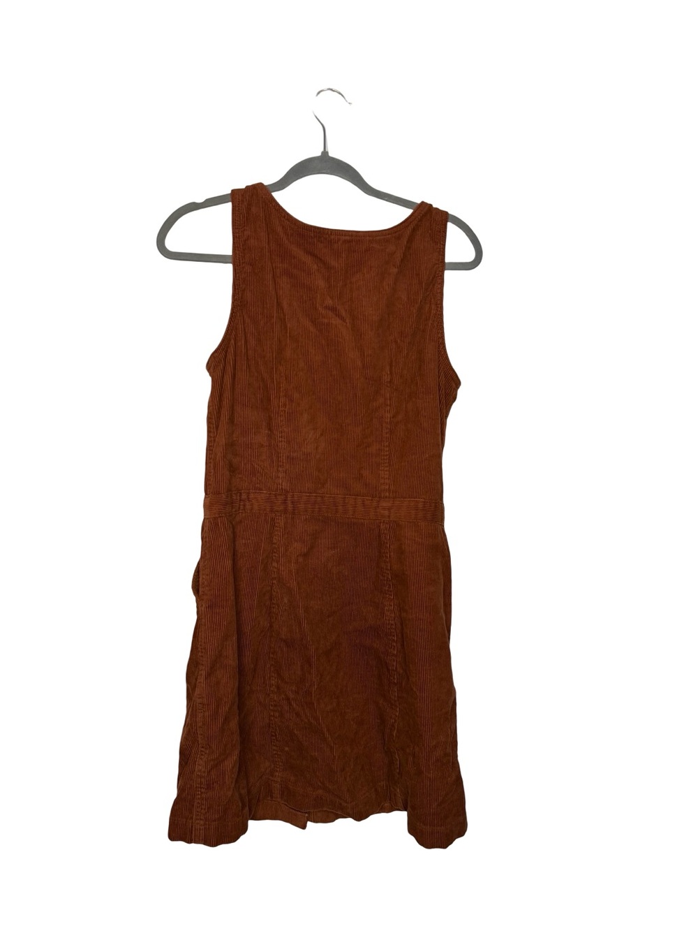 ✨🤎 Levi’s Corduroy Button Front Mini Dress Brown Sleeveless Size Small 🤎✨ - Picture 5 of 5